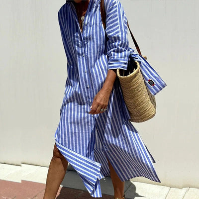 ARMELLE – SUNLIT STRIPES SUMMER DRESS (ALMOST SOLD OUT)