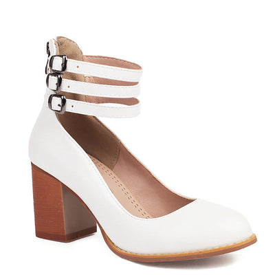 CASILDA – SMOOTH ELEGANCE BLOCK-HEEL SANDALS