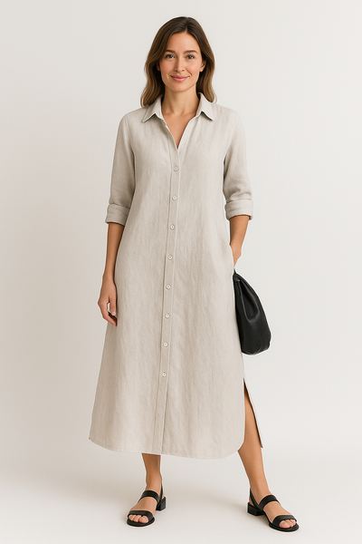 LUNA – RELAXED CHARM OVERSIZED SHIRT DRESS