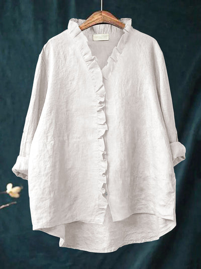 Elodie™ – Soft Linen Breeze Blouse