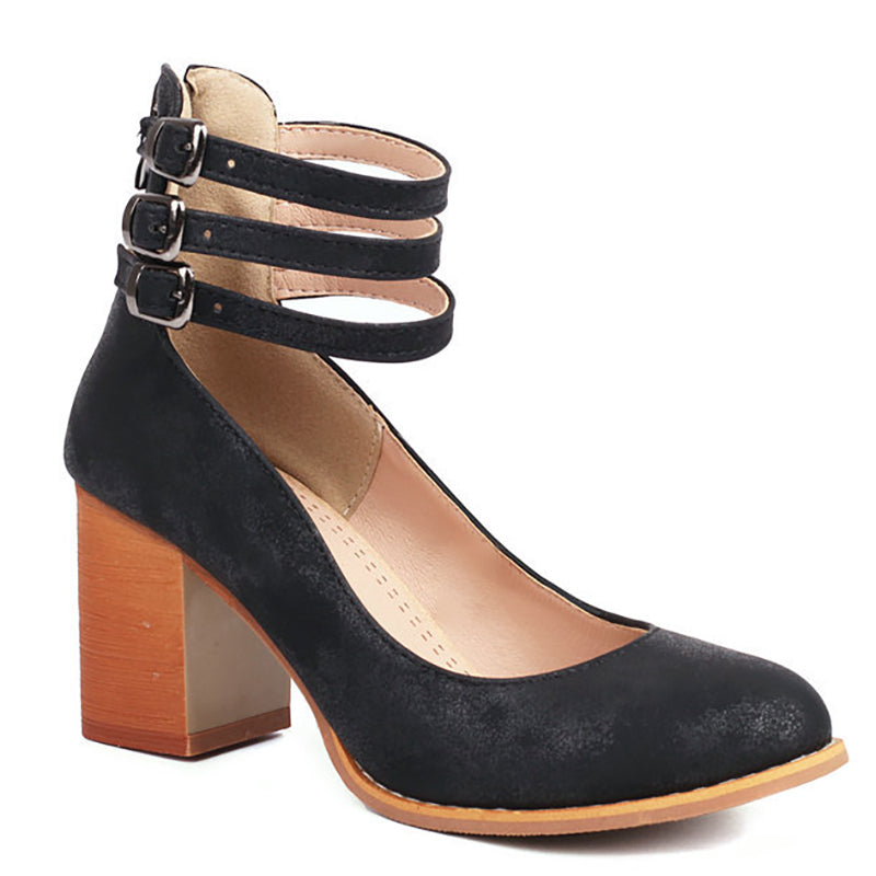 CASILDA – SMOOTH ELEGANCE BLOCK-HEEL SANDALS
