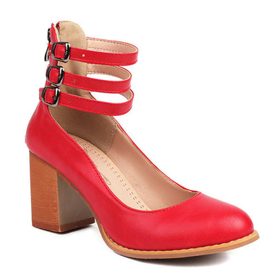 CASILDA – SMOOTH ELEGANCE BLOCK-HEEL SANDALS