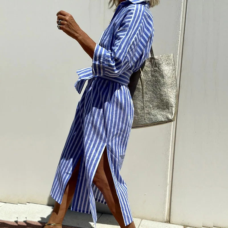 ARMELLE – SUNLIT STRIPES SUMMER DRESS (ALMOST SOLD OUT)