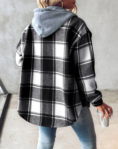 JASMIN – CHIC COMFORT CHECKERED CARDIGAN