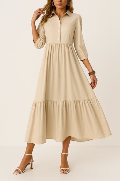 LUNA – EFFORTLESS FLOW SHIRT DRESS