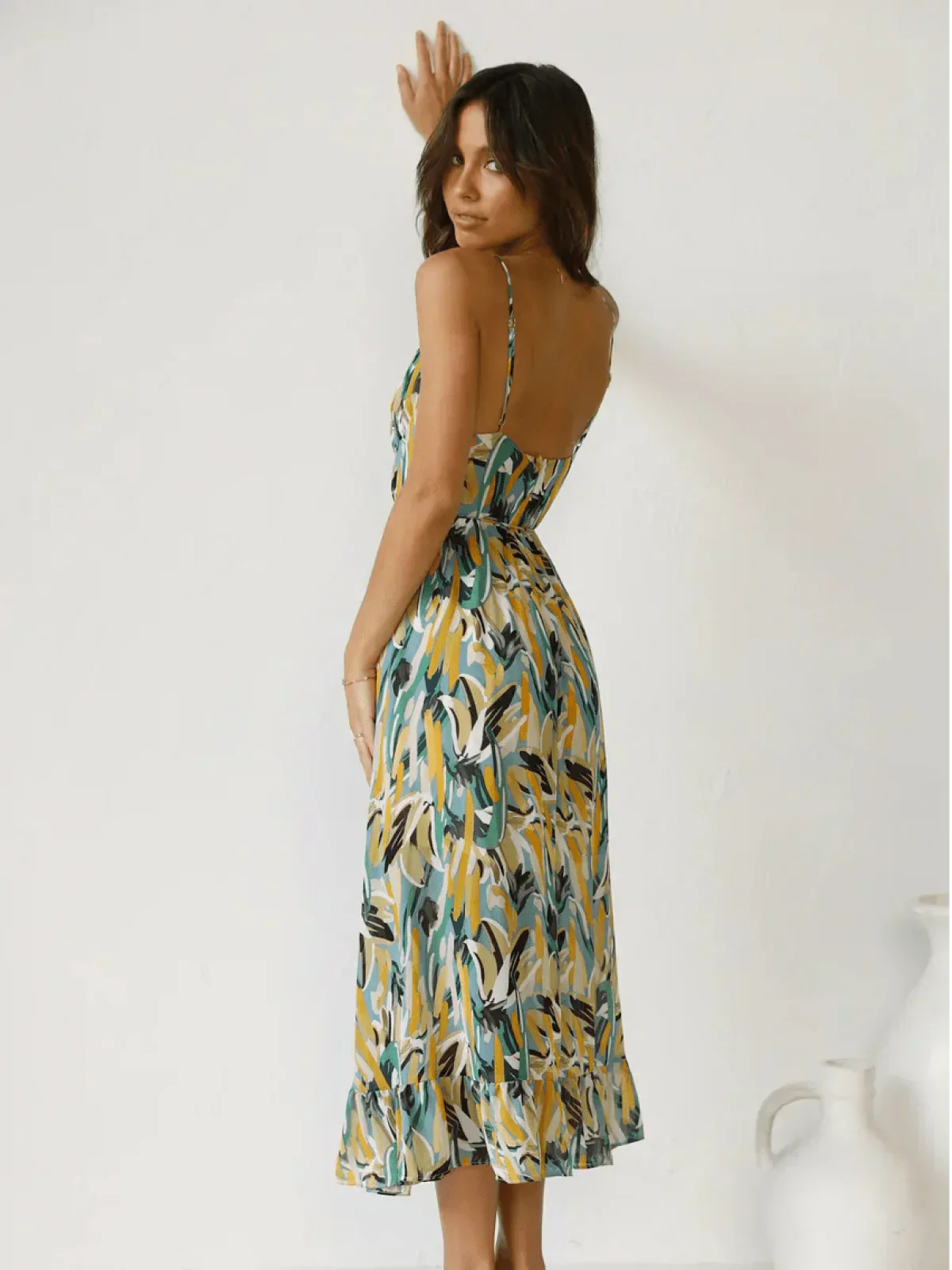 CHIARA - COLORFUL MIDI DRESS