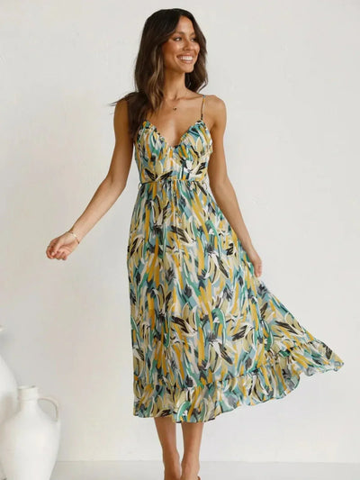 CHIARA - COLORFUL MIDI DRESS