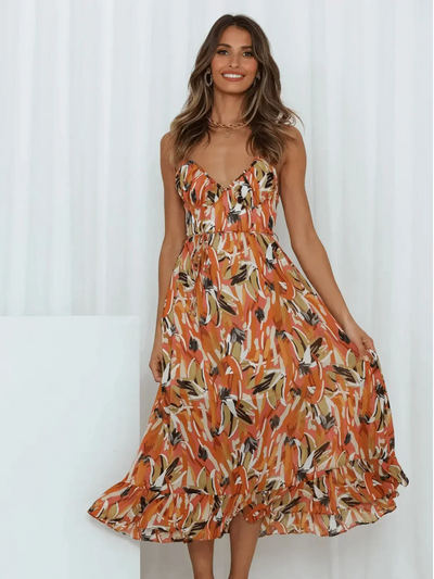 CHIARA - COLORFUL MIDI DRESS