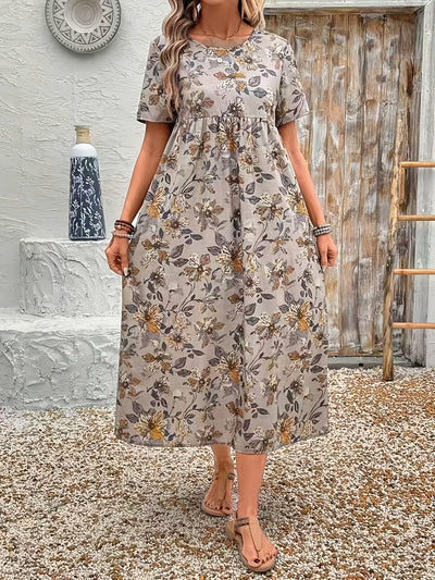 LENA - FLORAL PRINT CASUAL DRESS