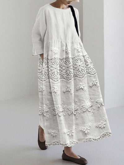 THALINA – MOONLIT LACE GARDEN DRESS