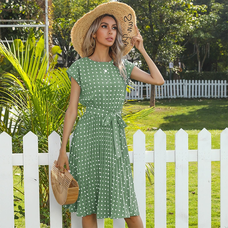 SHANIA – GRACEFUL CHARM POLKADOT DRESS