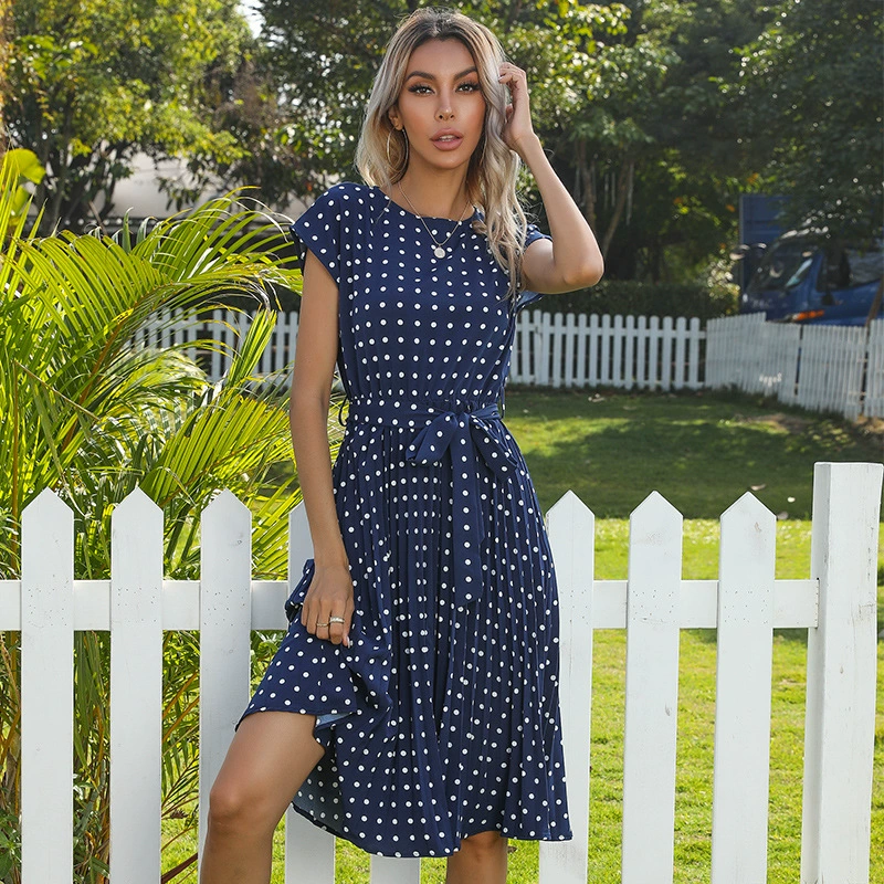 SHANIA – GRACEFUL CHARM POLKADOT DRESS