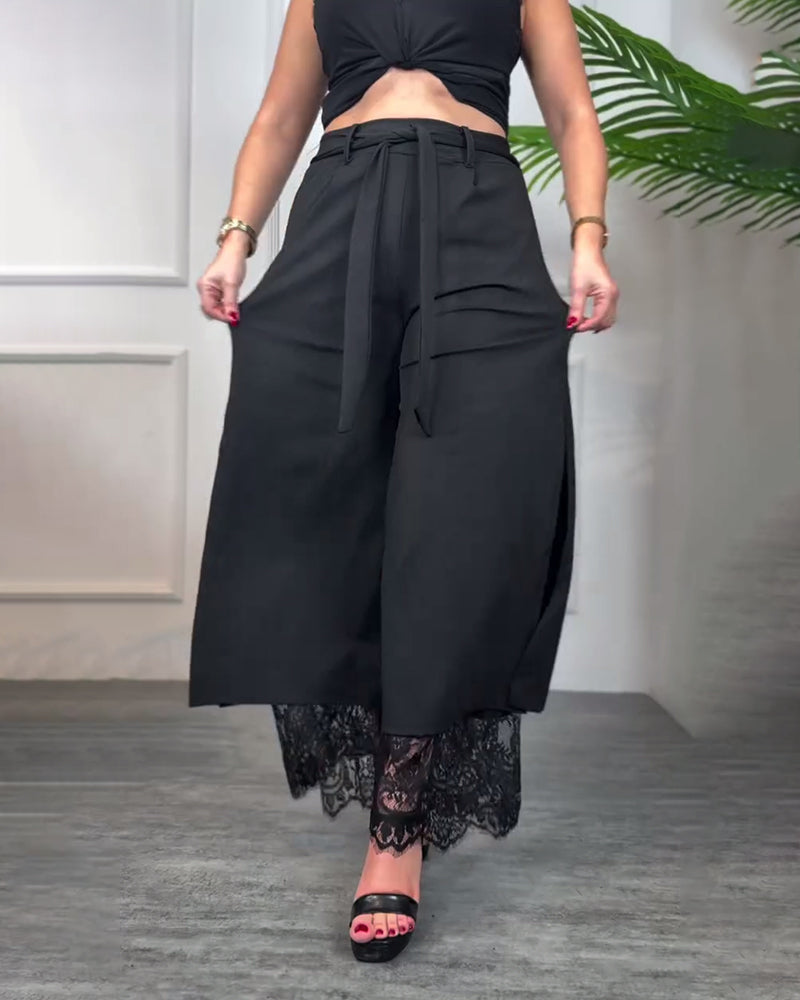 ELEGANT - EMBROIDERED TROUSERS
