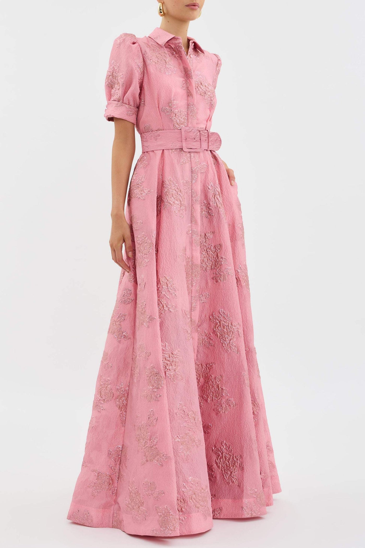 ANABELLA - SHORT DRESS WITH PUFF SLEEVES