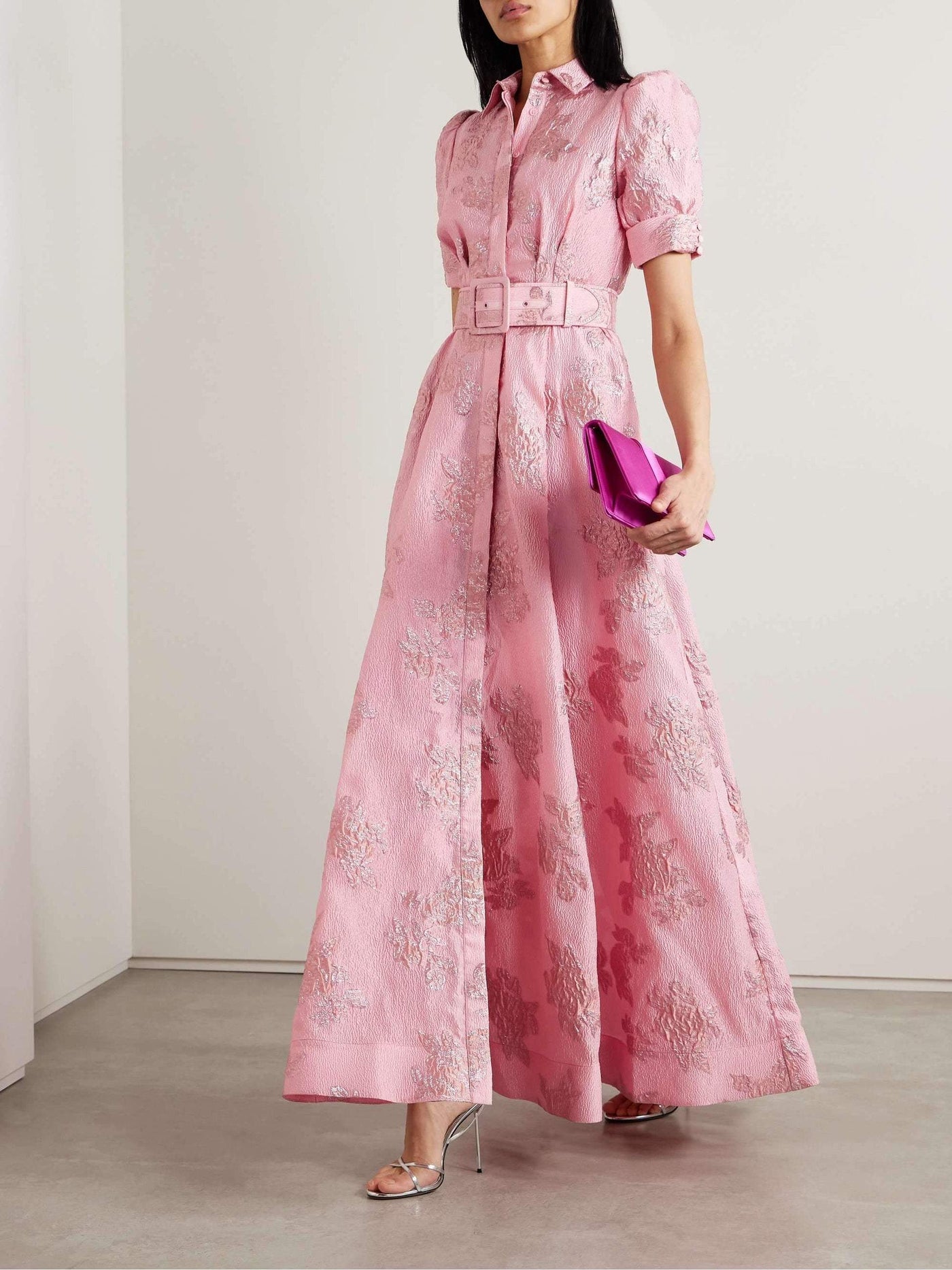 ANABELLA - SHORT DRESS WITH PUFF SLEEVES