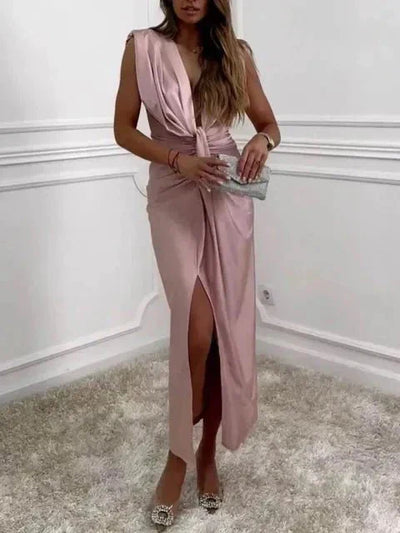 CORDELIA – SCULPTED DRAPE EVENING DRESS