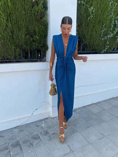 CORDELIA – SCULPTED DRAPE EVENING DRESS