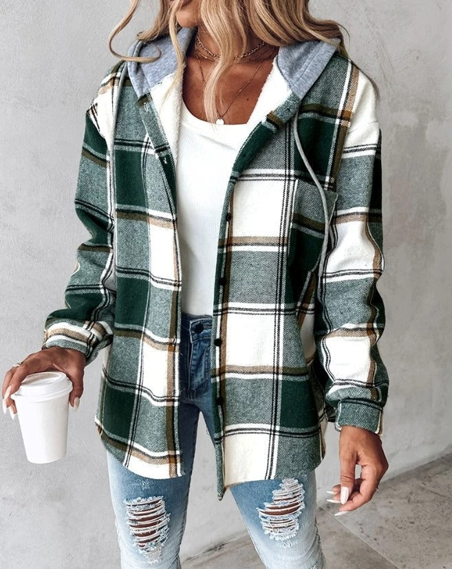 JASMIN – CHIC COMFORT CHECKERED CARDIGAN