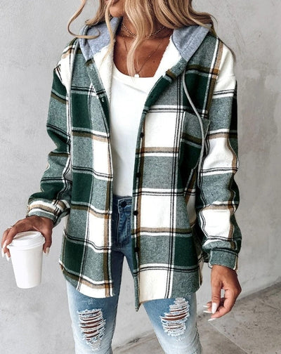 JASMIN – CHIC COMFORT CHECKERED CARDIGAN