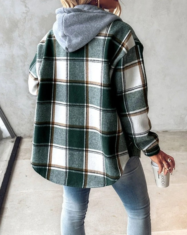 JASMIN – CHIC COMFORT CHECKERED CARDIGAN