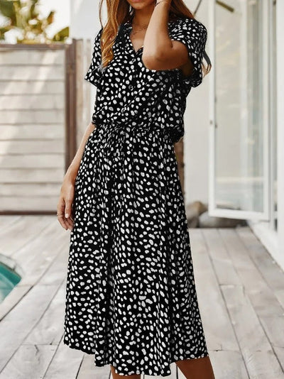 EDITH - ELEGANT V-NECK DRESS