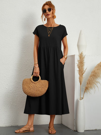 ROSINEO – LAID-BACK LINEN CHARM DRESS