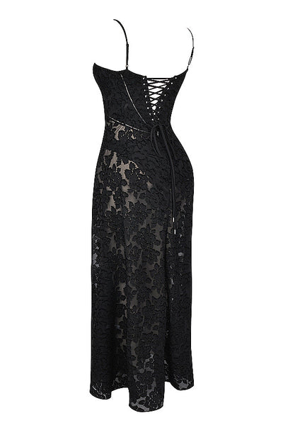 PAULETTE - LONG CORSET DRESS