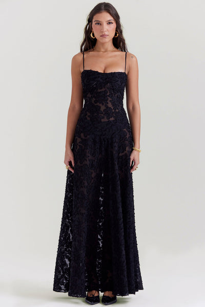 PAULETTE - LONG CORSET DRESS