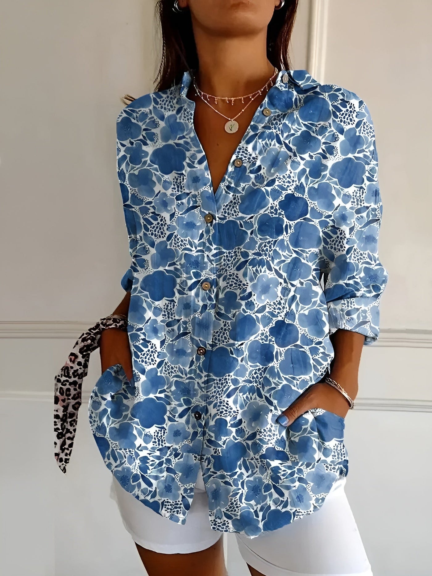 AVRIL – ELEGANT WHIMSY PRINTED BLOUSE