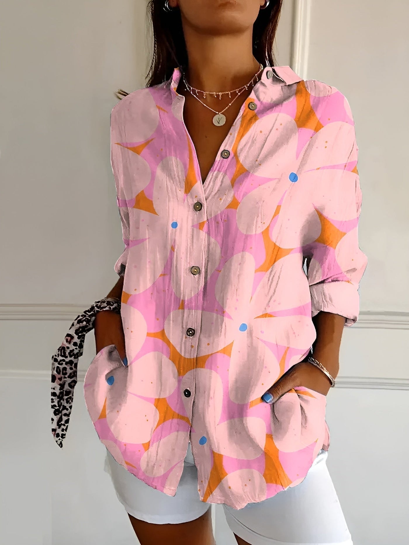 AVRIL – ELEGANT WHIMSY PRINTED BLOUSE