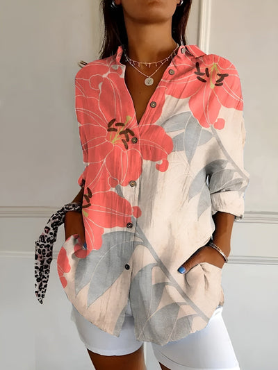 AVRIL – ELEGANT WHIMSY PRINTED BLOUSE
