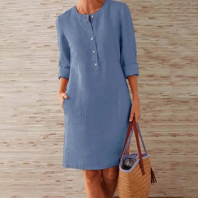 LUNA – BREEZY CHARM LINEN DRESS