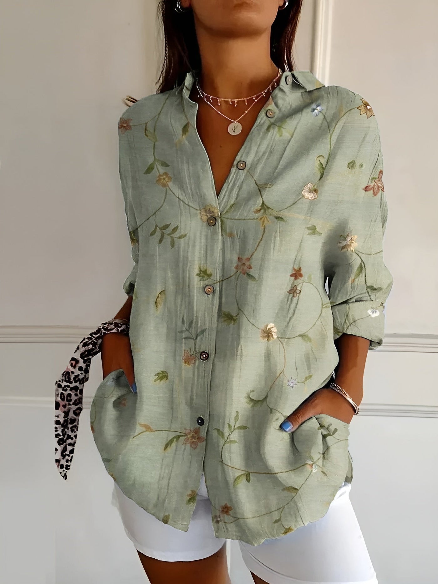 AVRIL – ELEGANT WHIMSY PRINTED BLOUSE