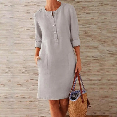 LUNA – BREEZY CHARM LINEN DRESS