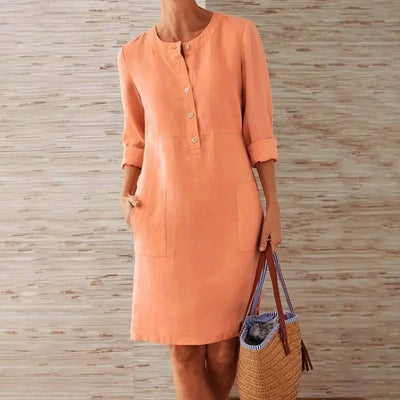 LUNA – BREEZY CHARM LINEN DRESS