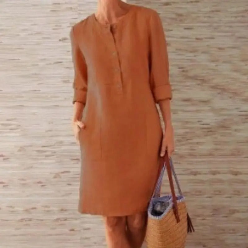 LUNA – BREEZY CHARM LINEN DRESS