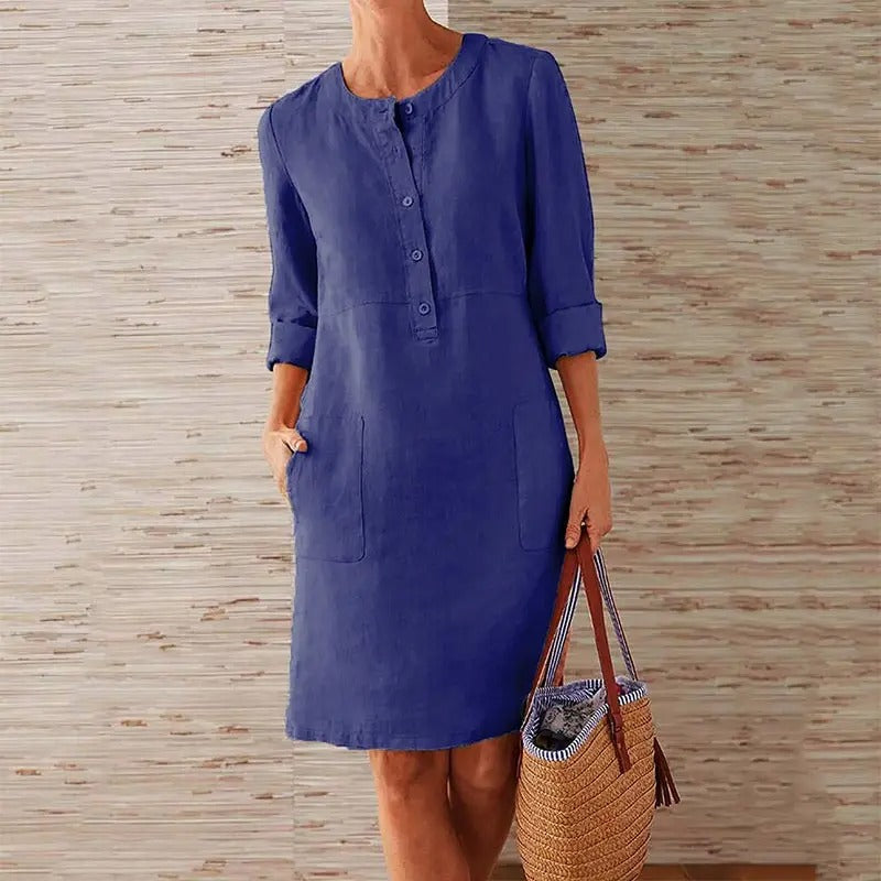 LUNA – BREEZY CHARM LINEN DRESS