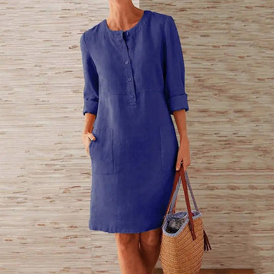 LUNA – BREEZY CHARM LINEN DRESS