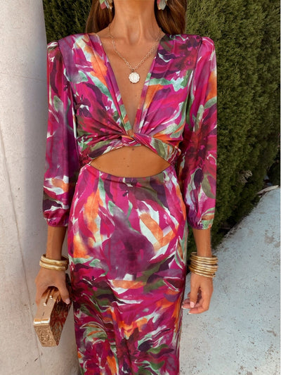DANIKA – SCULPTED CHARM CUT-OUT DRESS
