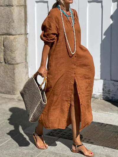 LUNA – AIRY LINEN EASE DRESS